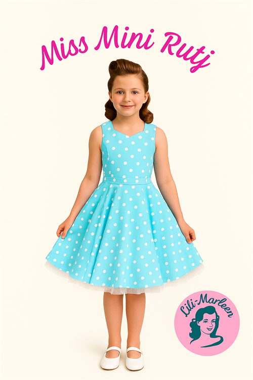 Børne 50´er swing kjole; Mini Miss Ruth 