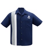  Kortærmet skjorte: bowling shirt - Steady Clothing - Skull Piston Racer