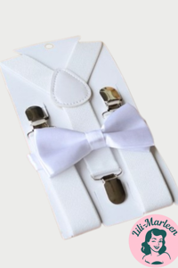 Seler og butterfly til børn, hvid 