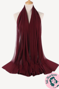 Chiffon Sjal, Bordeaux 