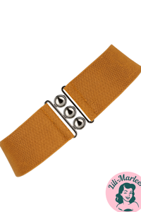 Bredt elastisk bælte, caffe latté - Hospitalbælte