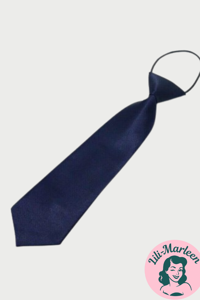 Børne slips, navyblå 