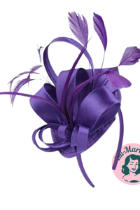 Betager på hårbøjle, lilla