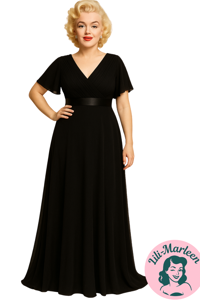 Lang gallakjole - Cornelia, sort