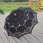 Sol paraply/Brude parasol, sort