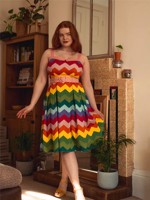 Swing Kjole: Dorothy Rainbow kjole