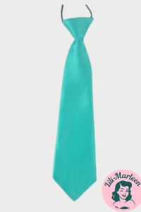 Børne slips, aqua 