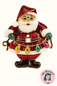 Broche - Julemanden med lygter