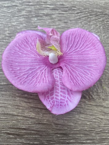 Orkide Hårclips med Krokodillespænde, gammelrosa🌸