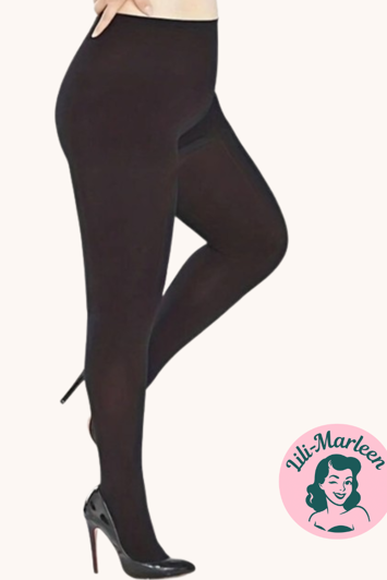 Farvede strømpebukser: - Mørke brune