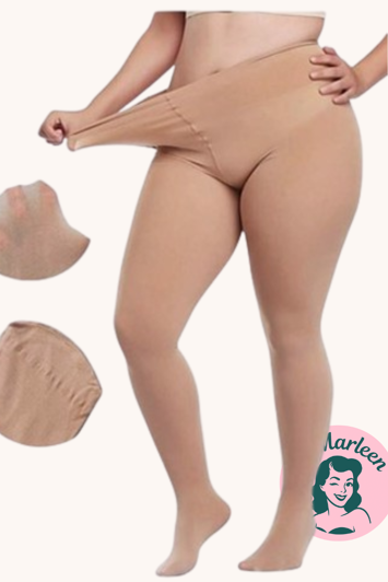 Kraftige strømpebukser: - Nude 