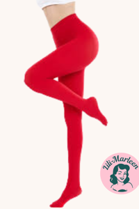 Farvede strømpebukser - rød