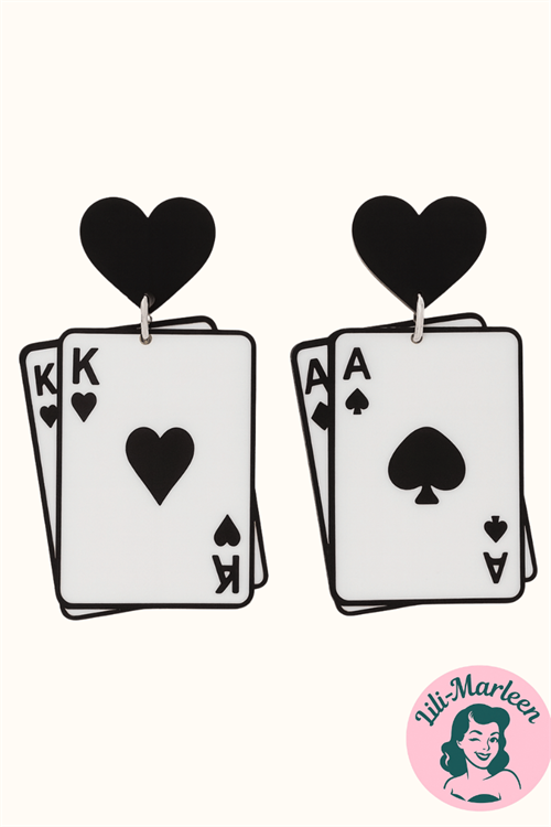 Øreringe - er du game? - sjove kortøreringe spar 