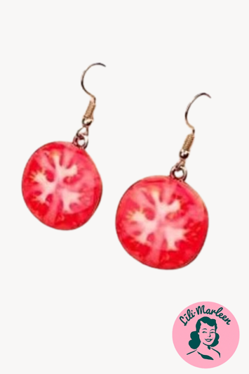 Hængeøreringe - tomater