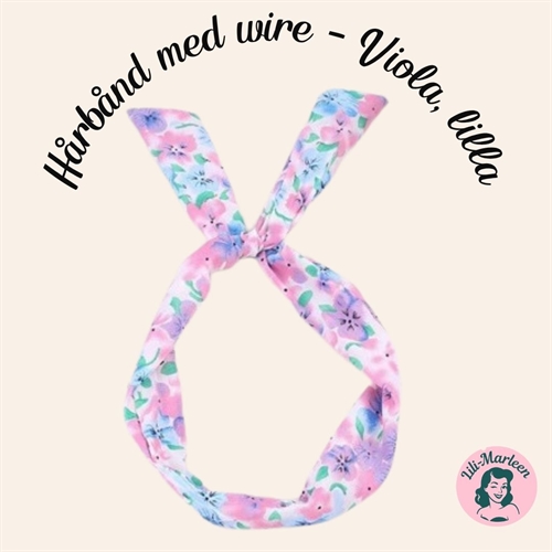 Hårbånd med wire - Viola, lilla