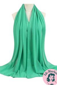 Chiffon Sjal, mintgrøn
