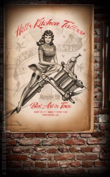 Rumble59 - Posters Helle Kitchen Tattoo