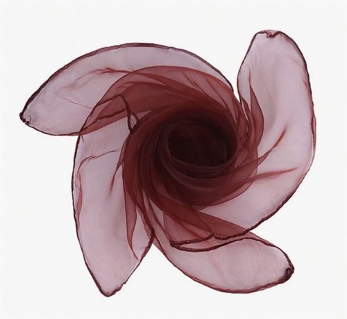 Chiffon tørklæde, brun
