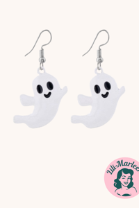 Øreringe - Kasper det venlige spøgelse - hængeøreringe