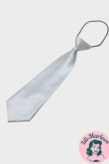 Børne slips, sølv 