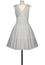 50´er kjole; Alicia May: offwhite kjole med søde stropper 