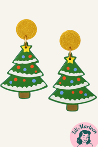 Juleøreringe; juletræ (store)