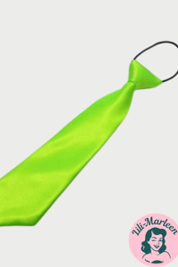 Børne slips, neongrøn
