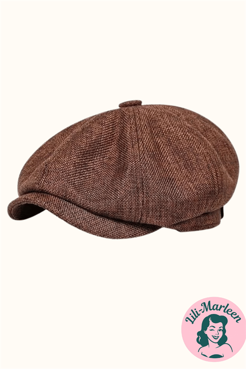 Peaky Blinders Newsboy Cap - brun