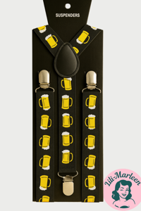 Seler til mænd – Beer style/Ølmotiv – Perfekt til Oktoberfest 