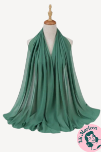  Chiffon Sjal, Pistacie 