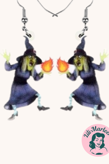 Øreringe - Dansende heks - hængeøreringe