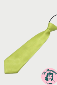 Børne slips, lys olivengrøn