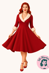 Julekjole: A merry little Christmas, red