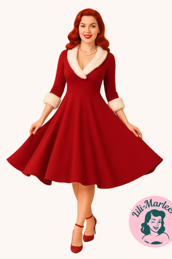 Julekjole: A merry little Christmas, red