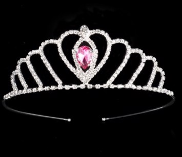 Tiara/diadem miss Astoria, pink