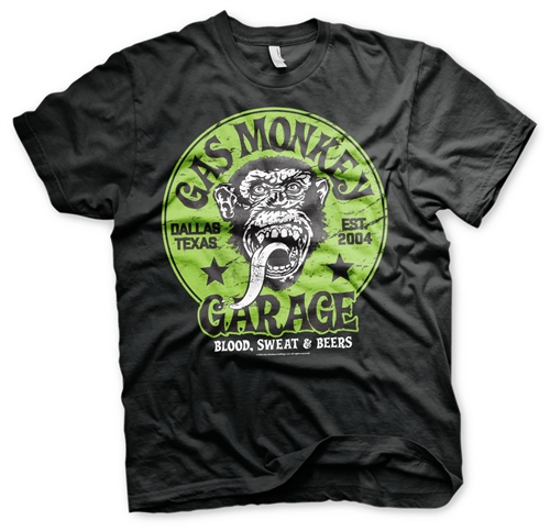 Gas Monkey T-SHIRT GMG - GREEN LOGO