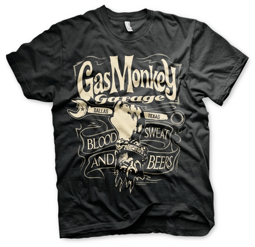 Gas Monkey T-SHIRT GMG WRENCH LABEL T-SHIRT