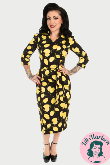 Miss Limoncello – Zesty Lemon Wiggle Dress