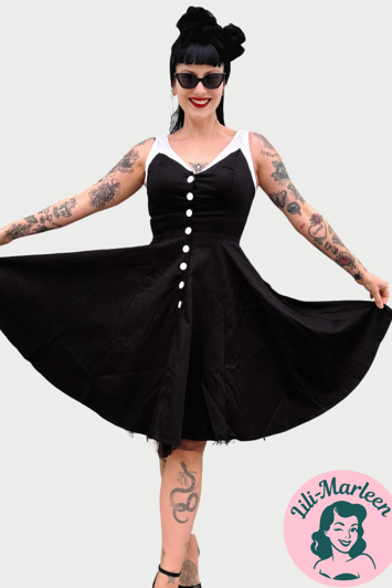 Miss Noir – Black Elegance Day Dress