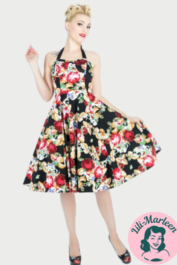 Miss Susie – Halter Floral Swing Dress