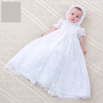 Dåbskjole: Lille Cristel, hvid