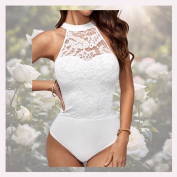 bodystocking - hvid blonde