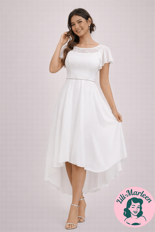 Konfirmations kjole/kort brudekjole - Bellis