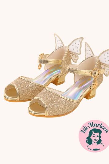 Børnefest sandal, Farfalla, guld