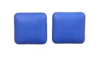 Øreringe - Klassiske firkantet Plast Øreringe, kongeblå 🔷