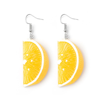Øreringe - halve citroner