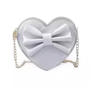 Hjerte taske, hvid - sød og romantisk lille hjertetaske