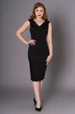 50´er wiggle/pencil kjole - Harmony Dress: den lille sorte med et twist