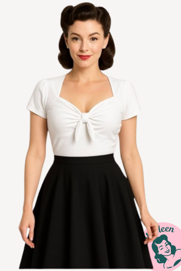 Miss Joan, hvid Klassisk skønhed med retro-twist