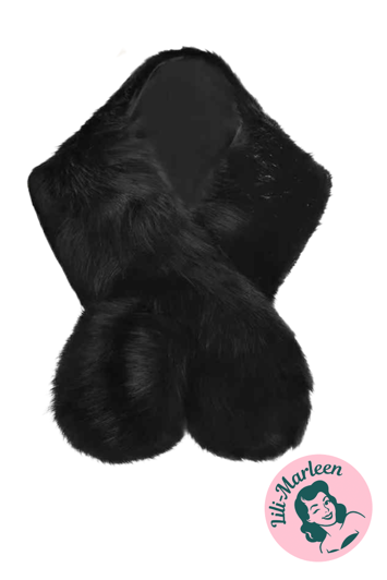 Midnight Elegance – Sort Faux Fur Krave